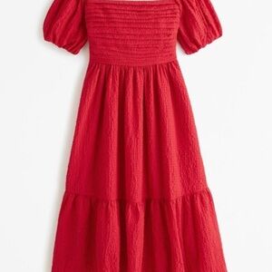 Abercrombie & Fitch Off-Shoulder Smocked Dress